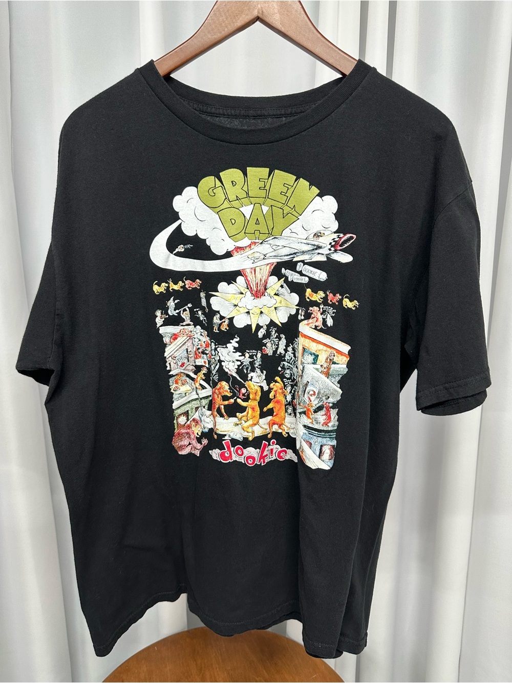 Green Day Dookie Graphic Tee - Black adult XL